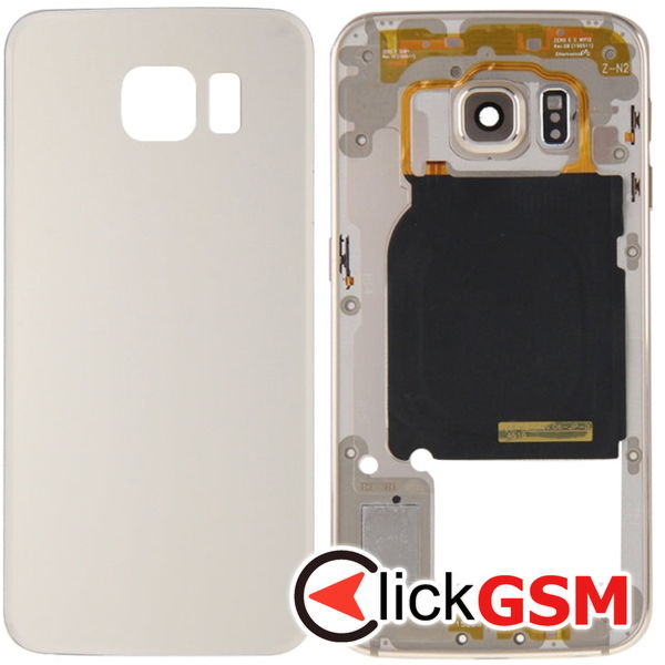 Piesa Capac Spate Gold Samsung Galaxy S6 Edge 4aj8