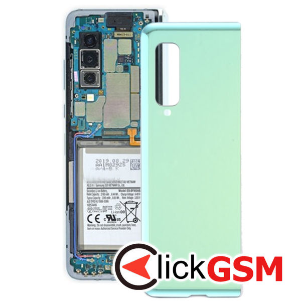 Piesa Piesa Capac Spate Green Samsung Galaxy Fold 5g 4o76