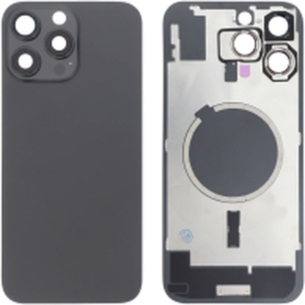 Apple iPhone 16 Pro Max · Capac spate Black Titanium cu MagSafe fara logo iPhone 16 Pro Max
