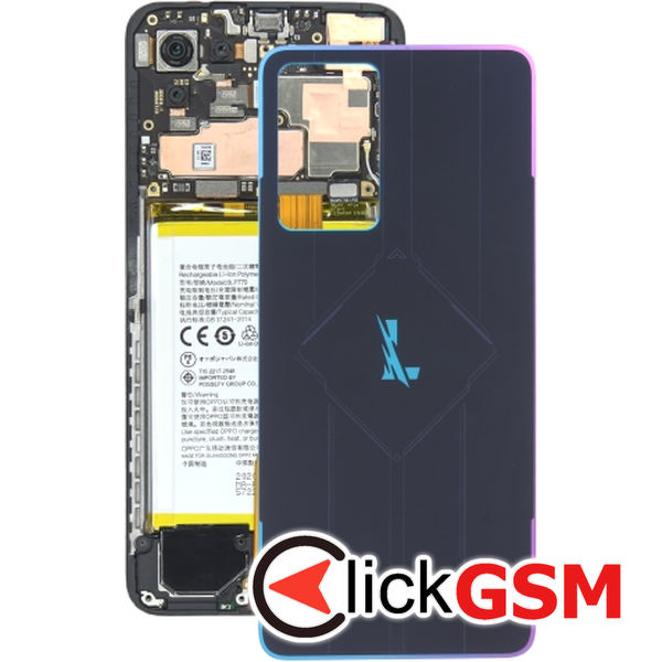 Piesa Capac Spate Negru Oppo Reno7 Pro 48n0