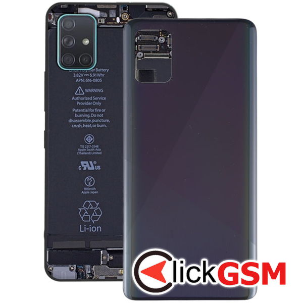 Piesa Capac Spate Negru Samsung Galaxy A51  4aws