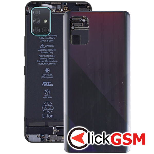 Piesa Capac Spate Negru Samsung Galaxy A71 4asv