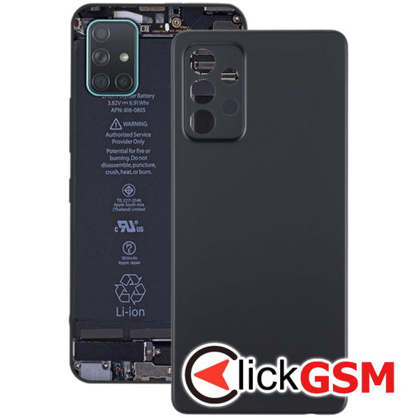 Piesa Capac Spate Negru Samsung Galaxy A72 4aiw