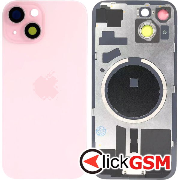 Piesa Capac Spate Pink Apple Iphone 15 3l5