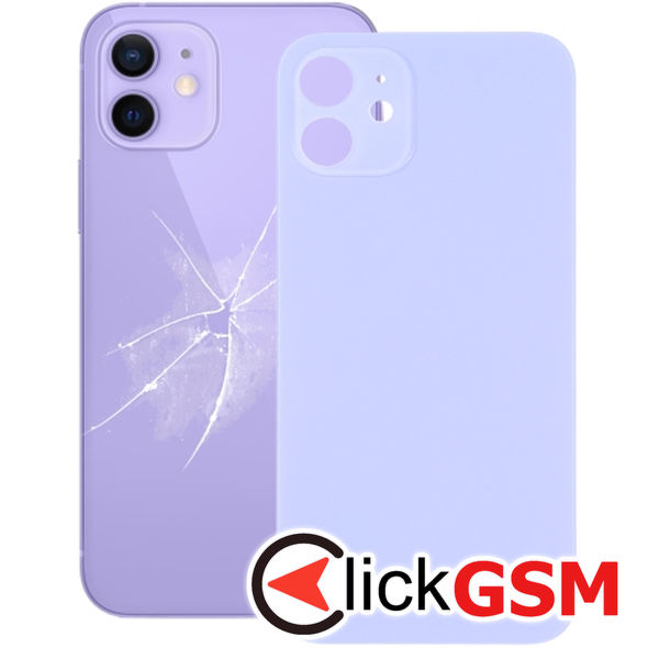 Piesa Capac Spate Purple Apple Iphone 12 4gpq