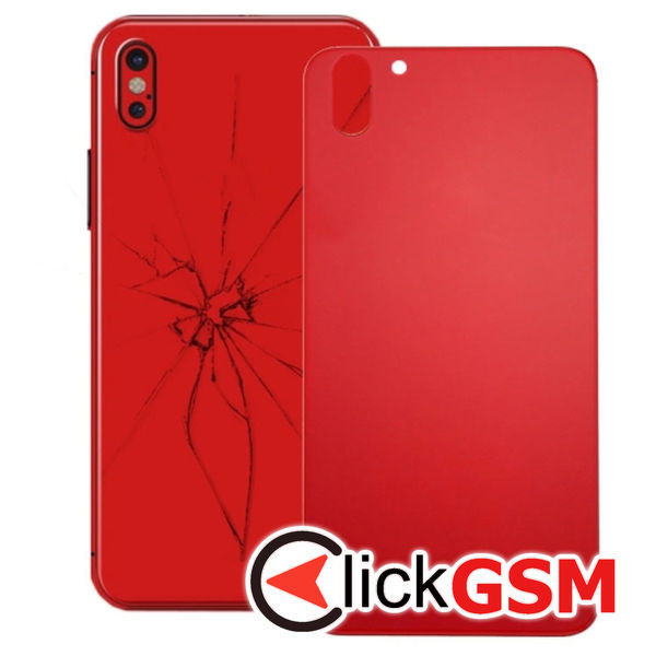 Piesa Capac Spate Red Apple Iphone X 4fxg