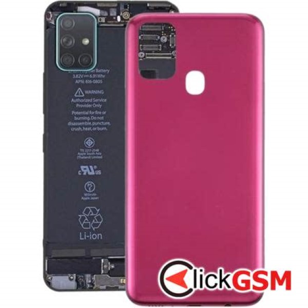 Piesa Capac Spate Rosu Samsung Galaxy M31 41v3