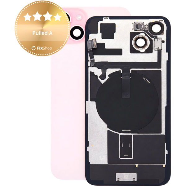 Apple iPhone 15 Plus · Sticla carcasa spate pentru iPhone 15 Plus, Pink, Pulled A