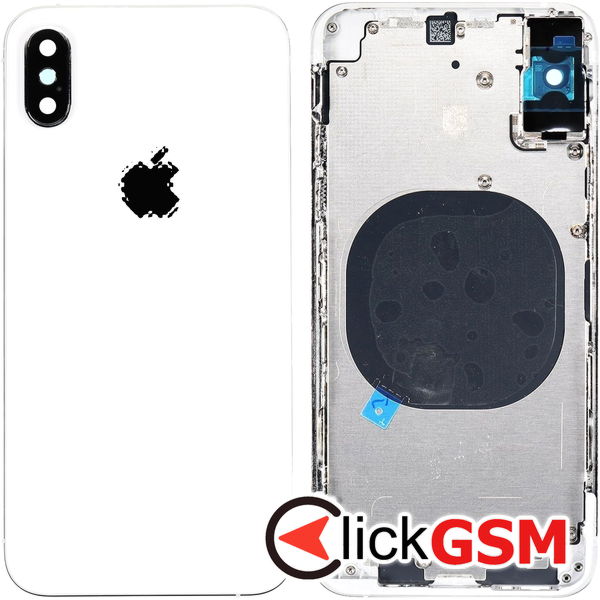 Piesa Capac Spate Silver Apple Iphone Xs 46dn