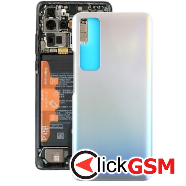 Piesa Capac Spate Silver Huawei Nova 7 Pro 5g 23qz