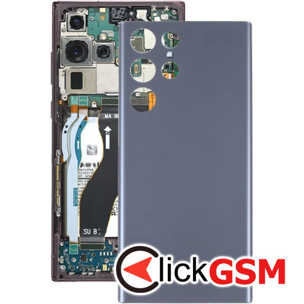 Piesa Capac Spate Sky Blue Samsung Galaxy S22 Ultra 4oeb