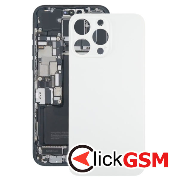 Piesa Piesa Capac Spate White Apple Iphone 15 Pro 2edg