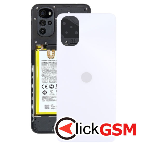 Piesa Capac Spate White Motorola Moto G22 22is