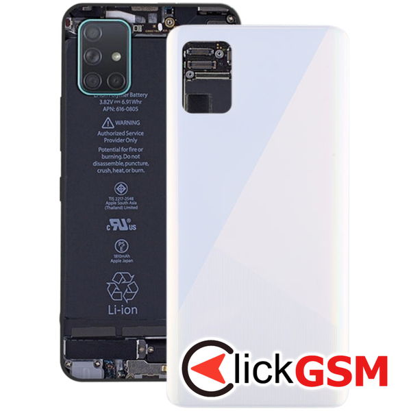 Piesa Capac Spate White Samsung Galaxy A51  4asu