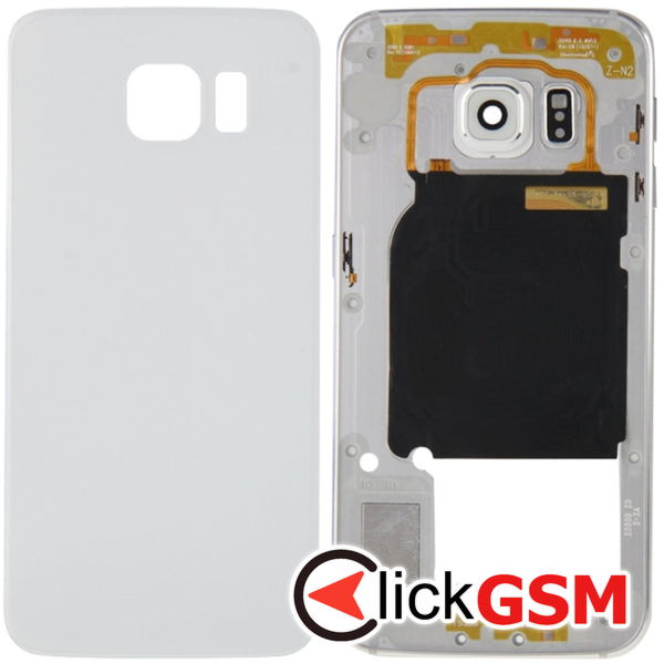 Piesa Capac Spate White Samsung Galaxy S6 Edge 4aja