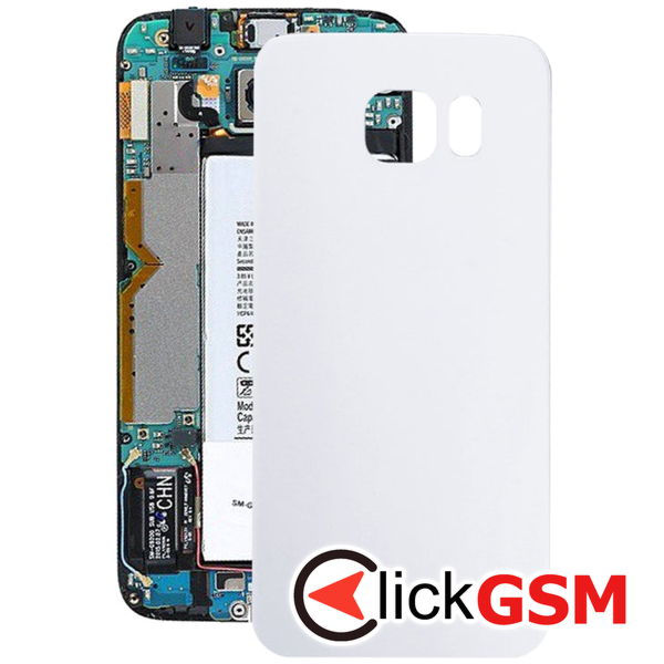 Piesa Capac Spate White Samsung Galaxy S6 Edge 4aod