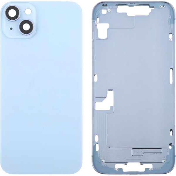 Apple iPhone 14 Plus · For iPhone 14 Plus EU Version Battery Back Cover with Middle Frame(Blue)