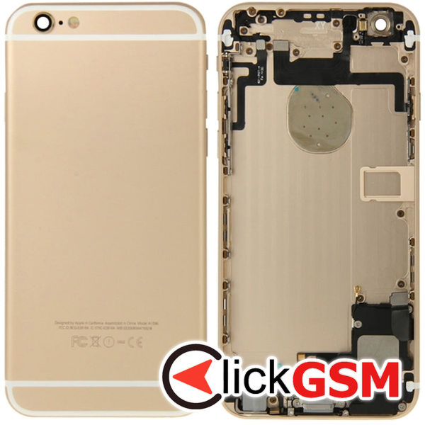 Piesa Carcasa Cu Buton Pornire Si Butoane Volum Gold Apple Iphone 6 4ff8