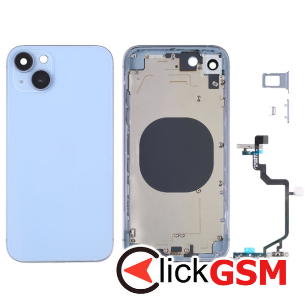 Piesa Piesa Carcasa Cu Capac Spate Blue Apple Iphone Xr 4frz