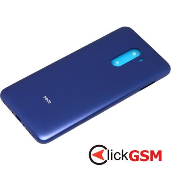 Piesa Carcasa Cu Capac Spate Butoane Laterale Si Geam Camera Albastru Xiaomi Pocophone F1 31w