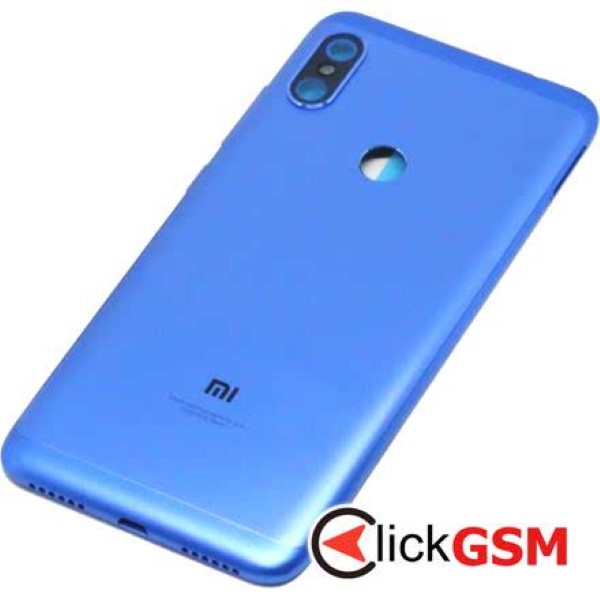 Piesa Piesa Carcasa Cu Capac Spate Butoane Laterale Si Geam Camera Albastru Xiaomi Redmi Note 6 Pro 51a