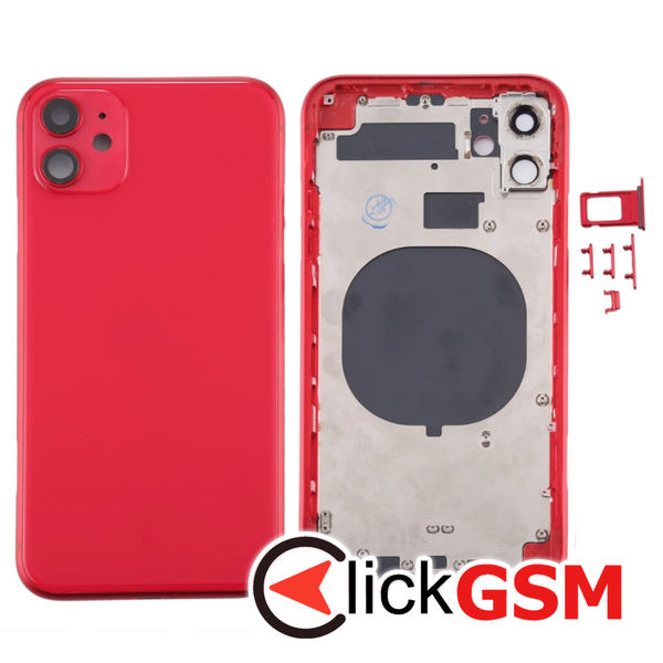 Piesa Carcasa Cu Capac Spate Geam Camera Si Suport Sim Apple Iphone 11 4h3k