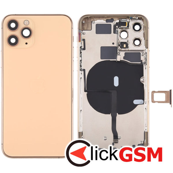 Piesa Carcasa Cu Capac Spate Gold Apple Iphone 11 Pro 4gyg