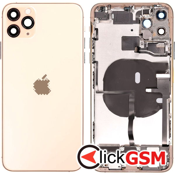 Piesa Carcasa Cu Capac Spate Gold Apple Iphone 11 Pro Max 45u6