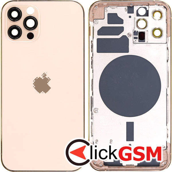 Piesa Piesa Carcasa Cu Capac Spate Gold Apple Iphone 12 Pro 3zvb