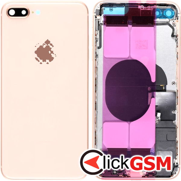 Piesa Carcasa Cu Capac Spate Gold Apple Iphone 8 Plus 4625