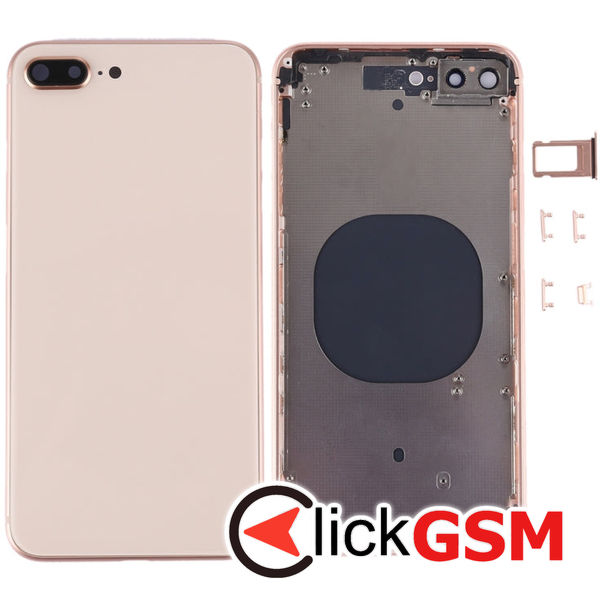 Piesa Carcasa Cu Capac Spate Gold Apple Iphone 8 Plus 4fzc