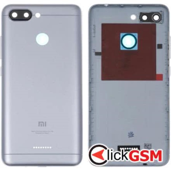 Piesa Carcasa Cu Capac Spate Gray Xiaomi Redmi 6 1fvo