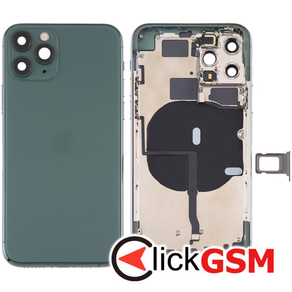 Piesa Carcasa Cu Capac Spate Green Apple Iphone 11 Pro 4gyf