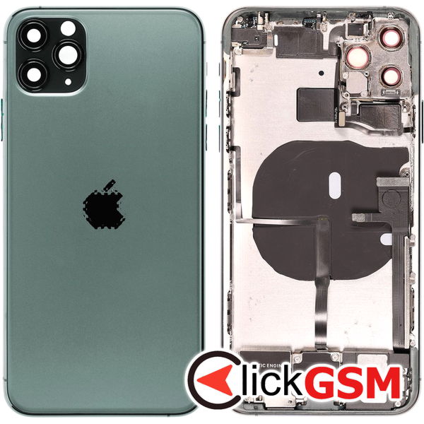 Piesa Carcasa Cu Capac Spate Green Apple Iphone 11 Pro Max 46gh