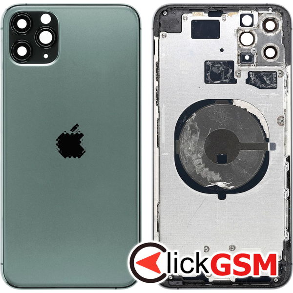 Piesa Carcasa Cu Capac Spate Green Apple Iphone 11 Pro Max 46ij