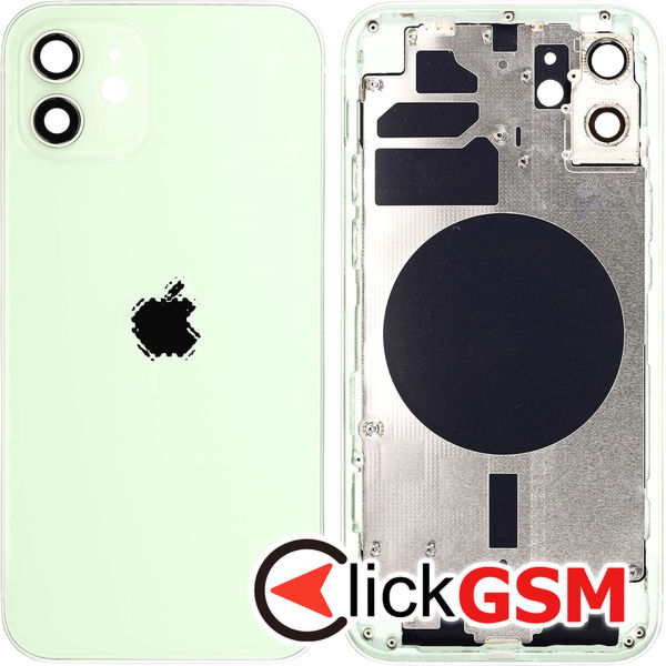 Piesa Carcasa Cu Capac Spate Green Apple Iphone 12 4000