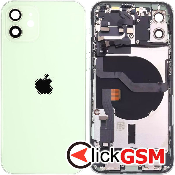 Piesa Carcasa Cu Capac Spate Green Apple Iphone 12 402y