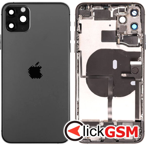 Piesa Carcasa Cu Capac Spate Gri Apple Iphone 11 Pro Max 45u1