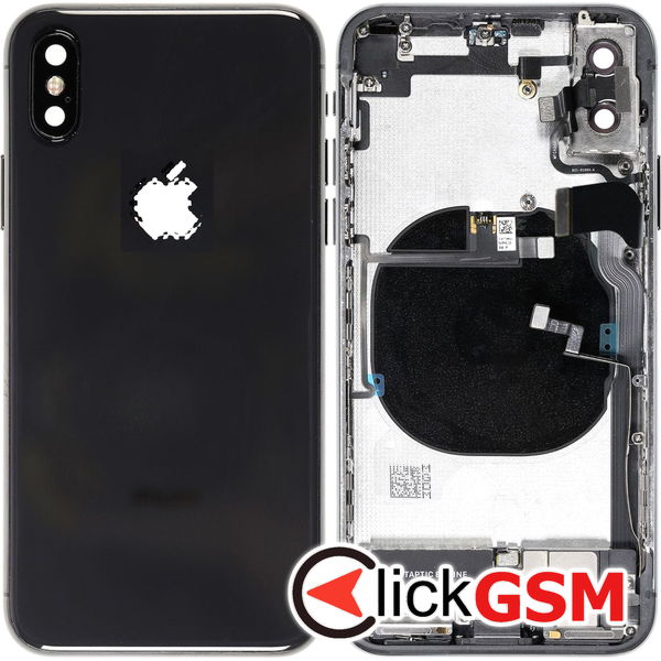 Piesa Carcasa Cu Capac Spate Gri Apple Iphone X 468f