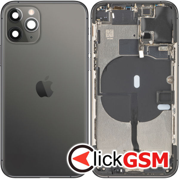 Piesa Piesa Carcasa Cu Capac Spate Negru Apple Iphone 11 Pro 18f