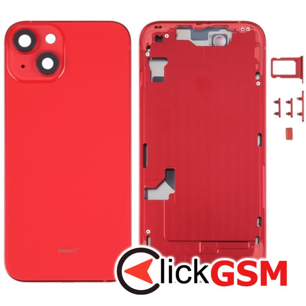 Piesa Carcasa Cu Capac Spate Red Apple Iphone 14 4f5n