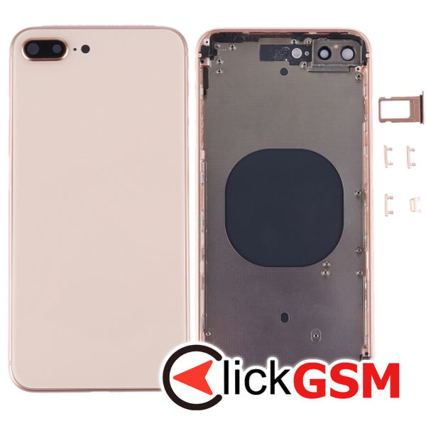 Piesa Carcasa Cu Capac Spate Rose Gold Apple Iphone 8 Plus 4fzc