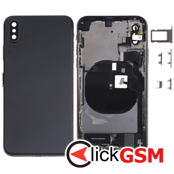 Piesa Carcasa Cu Capac Spate Si Geam Camera Black Apple Iphone Xs 4fo6