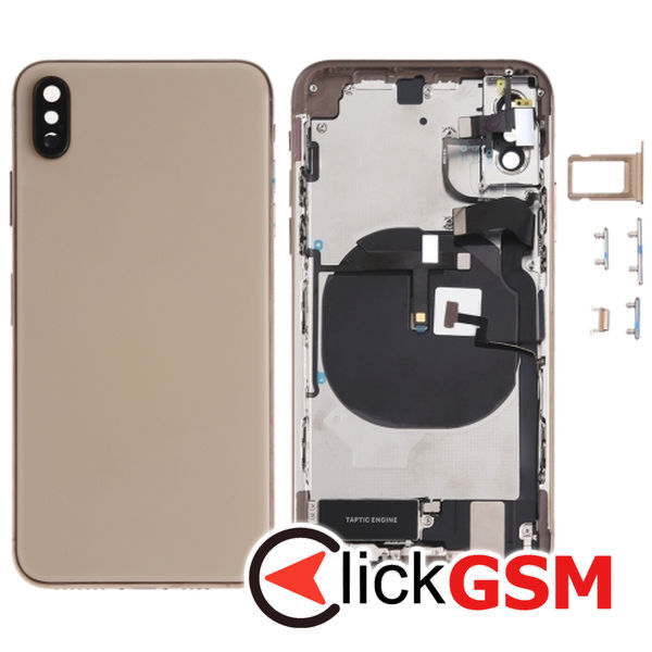 Piesa Piesa Carcasa Cu Capac Spate Si Geam Camera Gold Apple Iphone Xs 4fo7