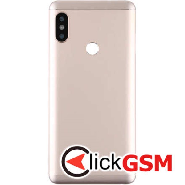 Piesa Carcasa Cu Capac Spate Si Geam Camera Gold Xiaomi Redmi Note 5 25w0