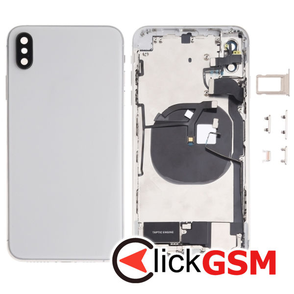 Piesa Piesa Carcasa Cu Capac Spate Si Geam Camera White Apple Iphone Xs Max 4fqa