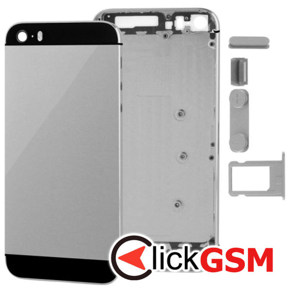 Piesa Carcasa Cu Capac Spate Si Suport Sim Apple Iphone 5s 4fbh