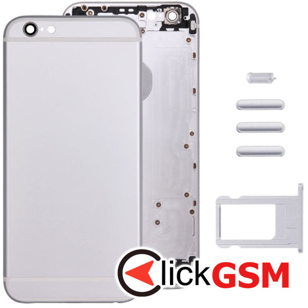 Piesa Piesa Carcasa Cu Capac Spate Silver Apple Iphone 6 4f8n