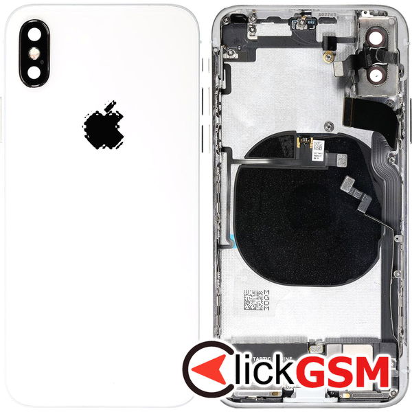 Piesa Carcasa Cu Capac Spate Silver Apple Iphone Xs 46h7