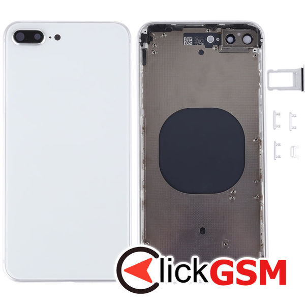 Piesa Piesa Carcasa Cu Capac Spate White Apple Iphone 8 Plus 4fze